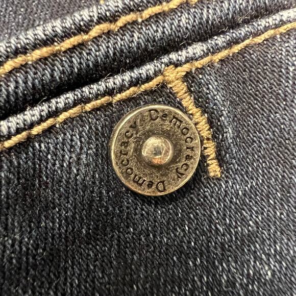 Democracy "Ab"Technology Dark Wash Boot Cut Mid Rise Tummy Control Jeans Size 14 - Picture 8 of 16